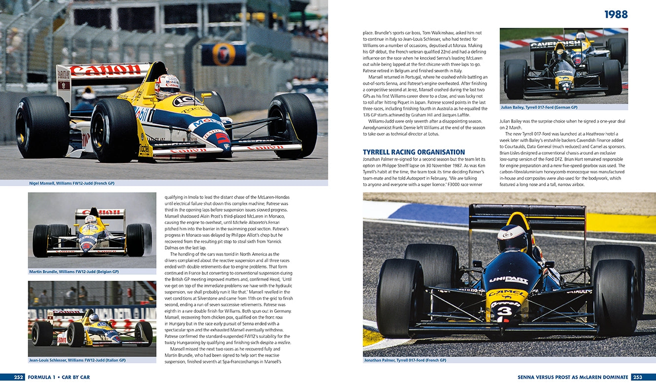 Formula 1 Car by Car 1980-1989 Book