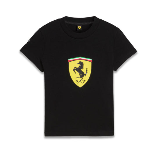 Scuderia Ferrari F1 Kids Classic Shield Tee Black