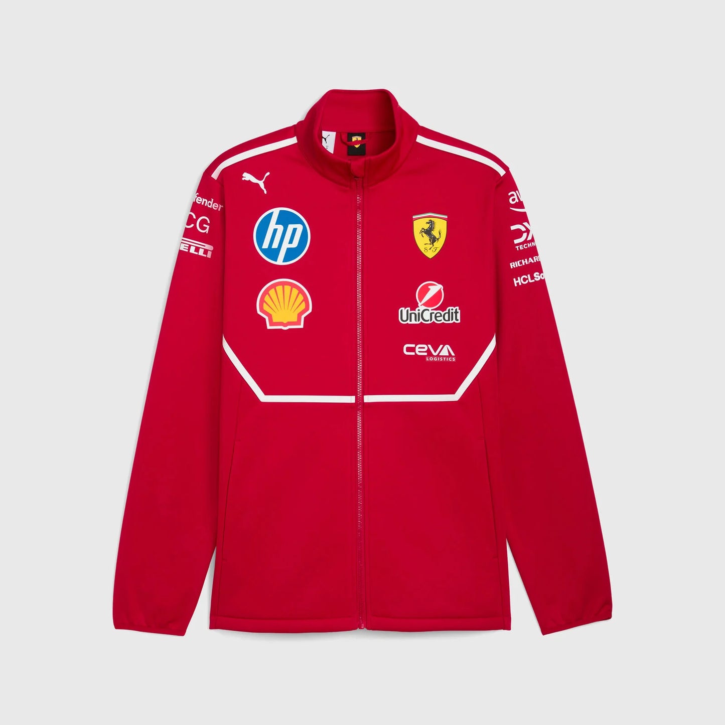 Scuderia Ferrari F1 Replica Team Softshell Jacket 2025 Red