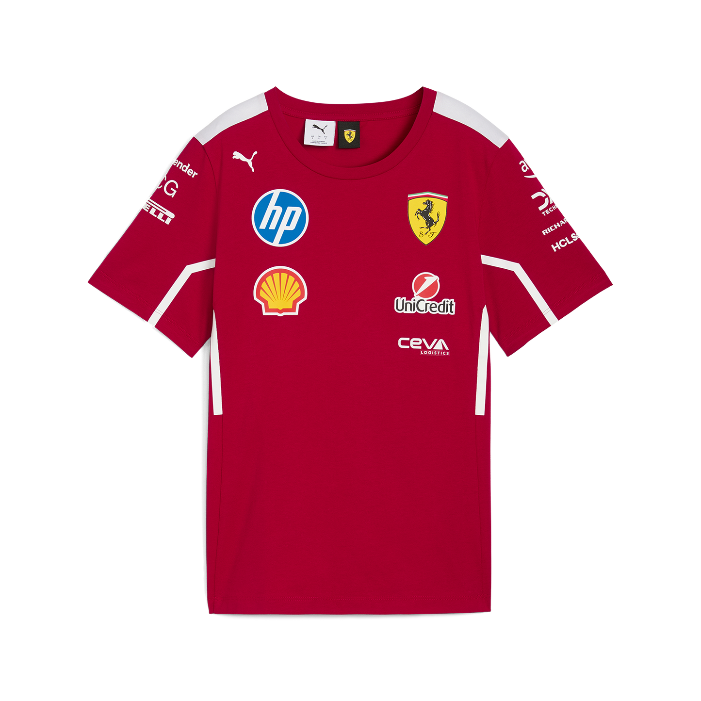 Scuderia Ferrari F1 Replica Kids Team Tee 2025 Red