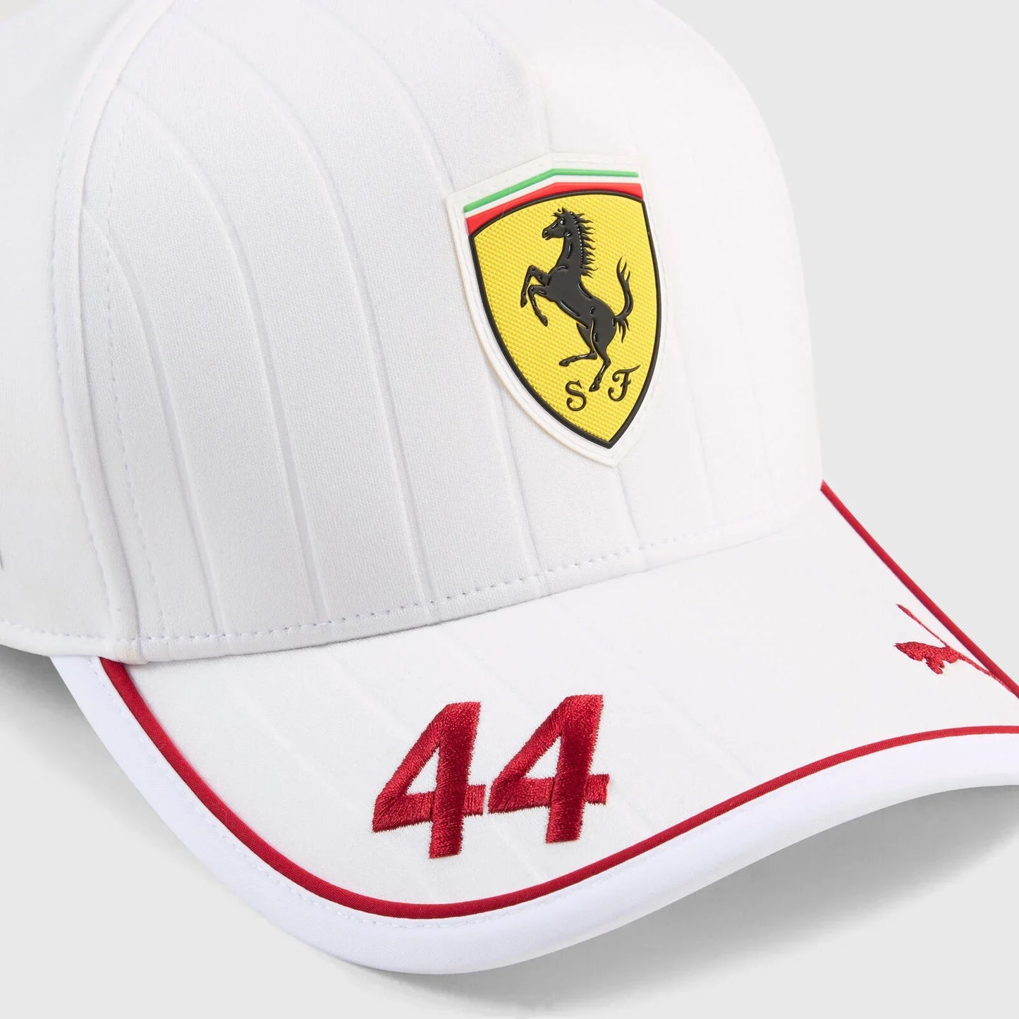 Scuderia Ferrari Replica Lewis Hamilton #44 Miami GP Hat 2025 White