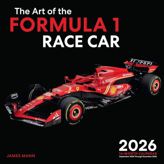 2026 Art of the Formula 1 Racecar Wall Calendar