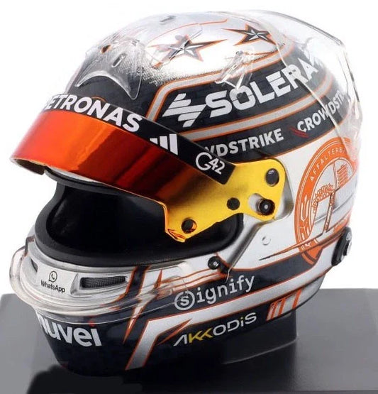 1:5th Mercedes AMG Petronas F1 Kimi Antonelli British 2025 Mini Helmet