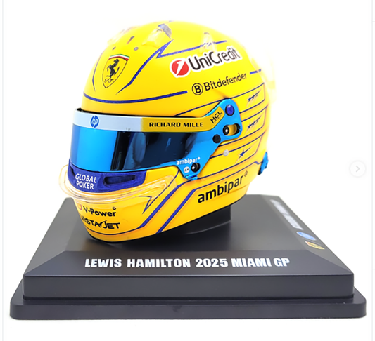 2025 Scuderia Ferrari HP Lewis Hamilton Miami GP 1:5th Scale Helmet