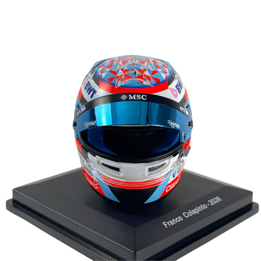 1:5th Scale BWT Alpine F1 Franco Colapinto 2026 Mini Helmet