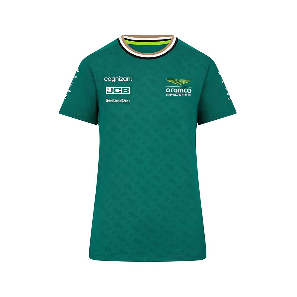 Aston Martin F1 Womens Team Tee Shirt 2024 Green