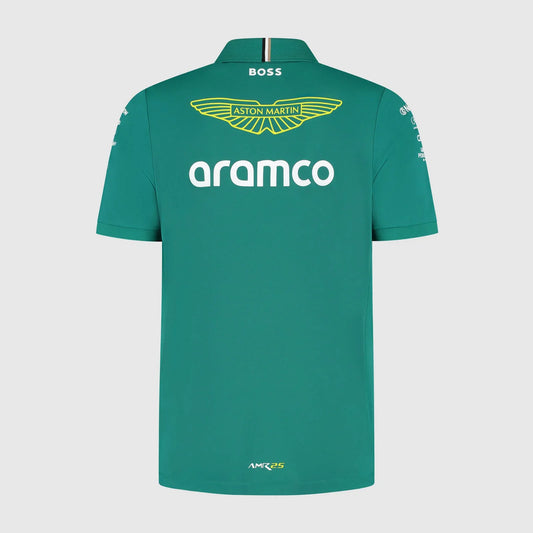 Aston Martin F1 Replica Team Polo Shirt 2025 Green