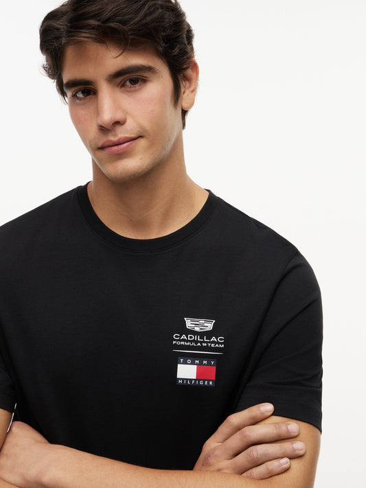 Cadillac F1 Racing Logo Tee Shirt Black
