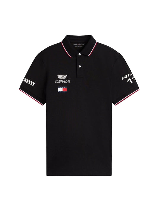 Cadillac F1 Racing Sergio Perez #11 Polo Shirt Black
