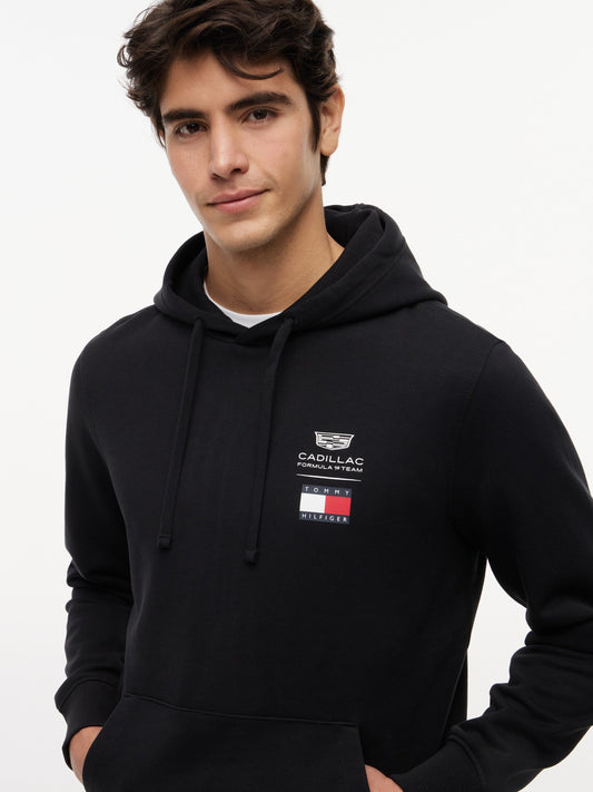 Cadillac F1 Racing Small Logo Hoodie Black