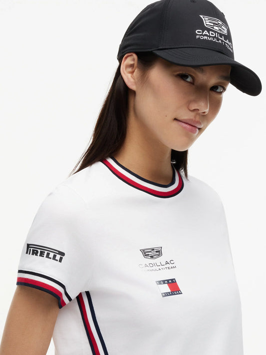 Cadillac F1 Racing Ladies Team Tee Shirt White