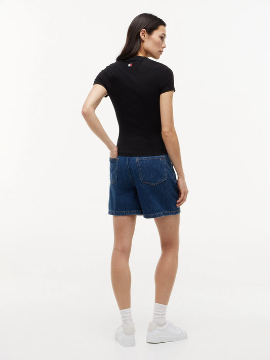 Cadillac F1 Racing Ladies Logo Tee Shirt Black