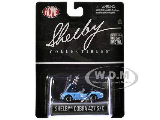 1:64th Shelby Cobra 427 S/C #45 Blue with Orange Stripes