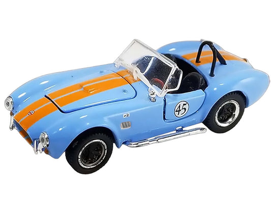 1:64th Shelby Cobra 427 S/C #45 Blue with Orange Stripes