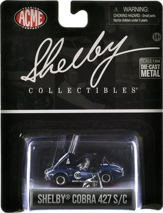 1:64th Shelby Cobra 427 S/C #98 Blue with White Stripes