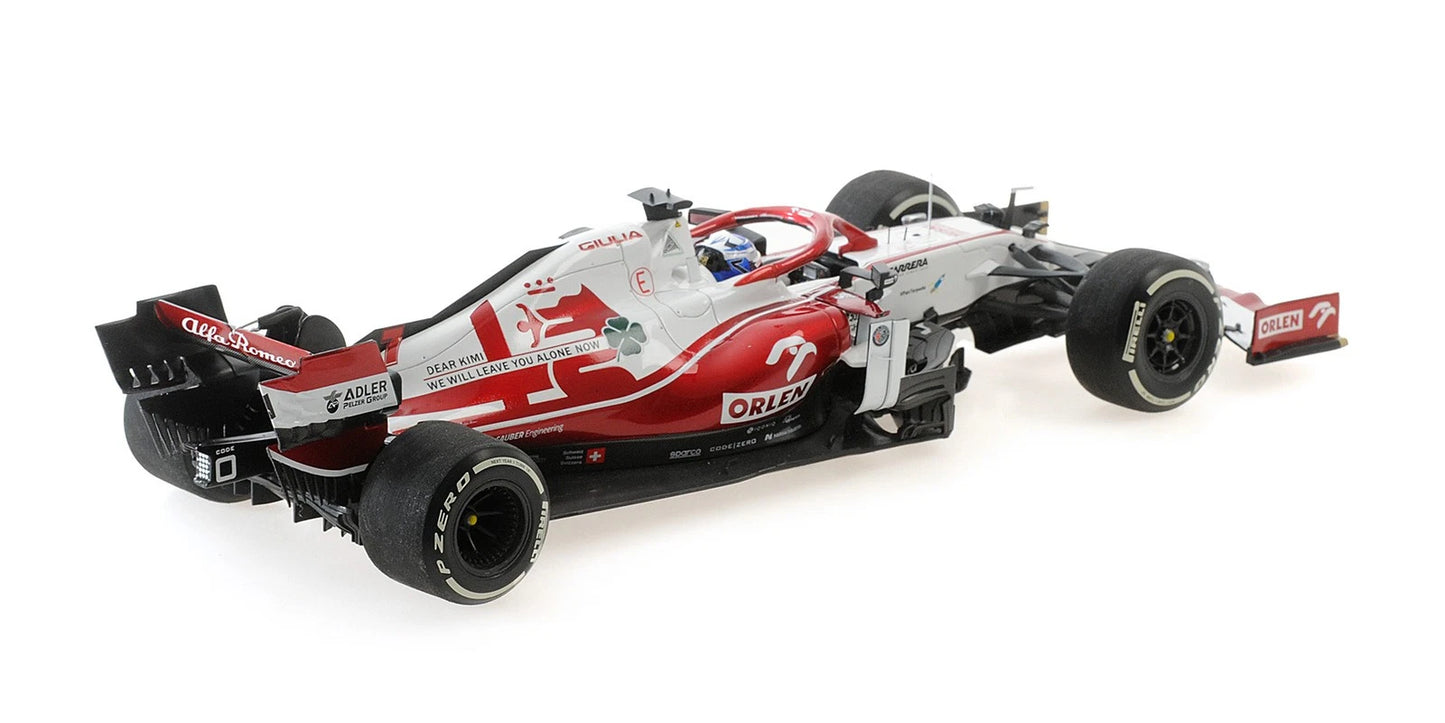 Alfa Romeo C41 Kimi Raikkonen Final Race Abu Dhabi GP 2021