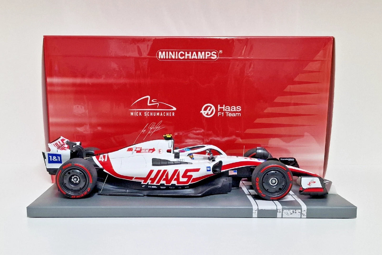 1:18th Haas F1 VF-22 Mick Schumacher #47 2022 British GP First Points