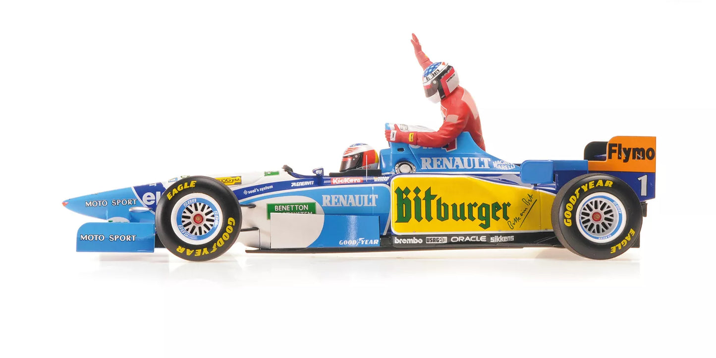 1:18th Benetton B195 Michael Schumacher Taxi Jean Alesi 1995