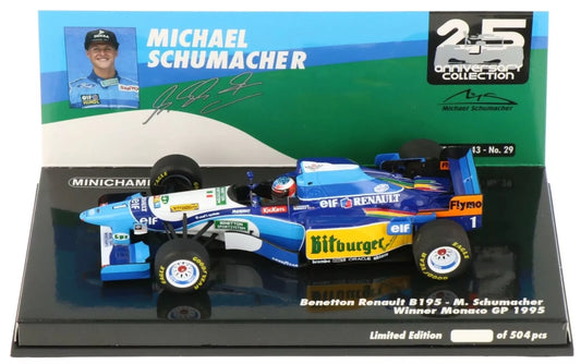 1:43rd Benetton B195 Michael Schumacher Monaco GP Win 1995