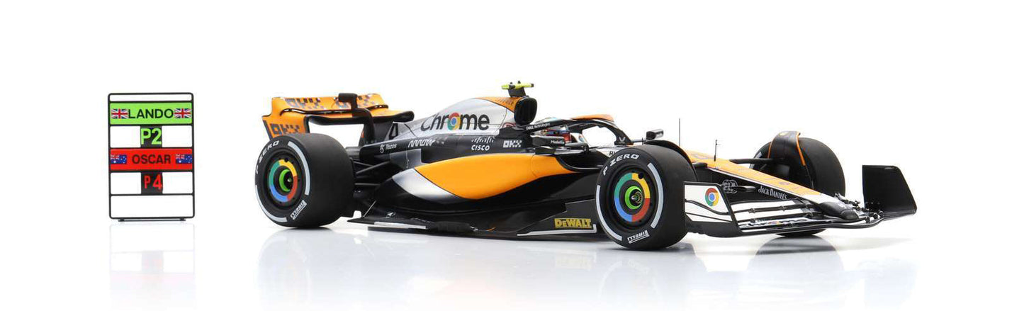 1:18th McLaren MCL60 Lando Norris #4 British GP 2nd Pl 2023