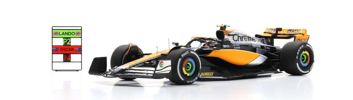 1:18th McLaren MCL60 Lando Norris #4 British GP 2nd Pl 2023