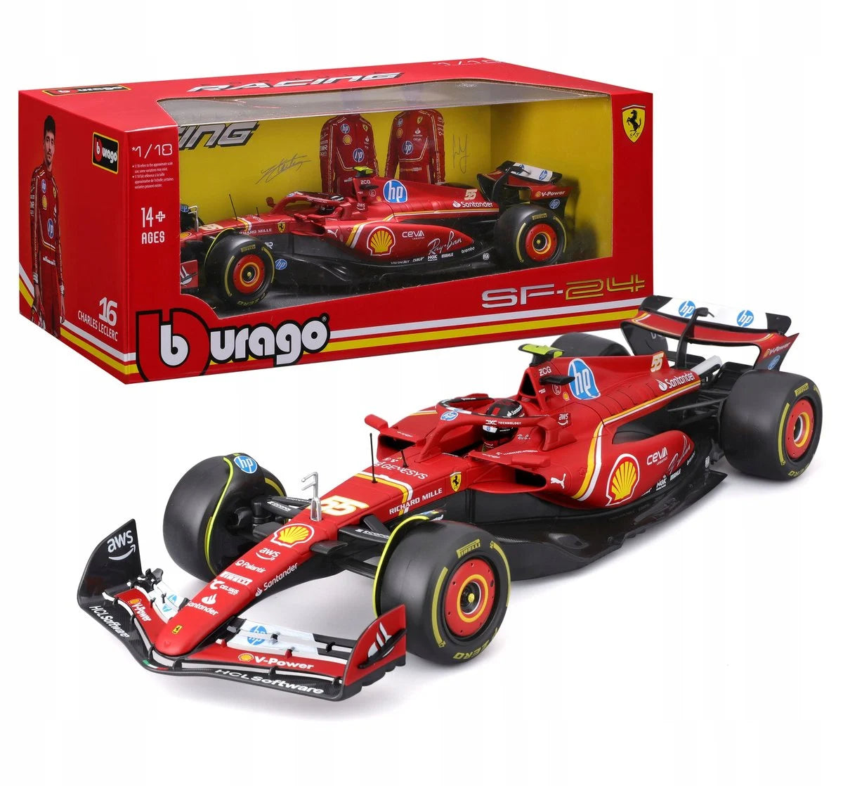 1:18th Ferrari SF-24 Carlos Sainz #55 2024