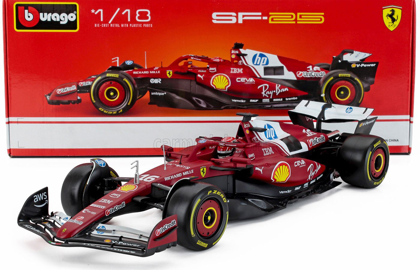 1:18th Scuderia Ferrari F1 SF-25 Charles LeClerc #16 Red