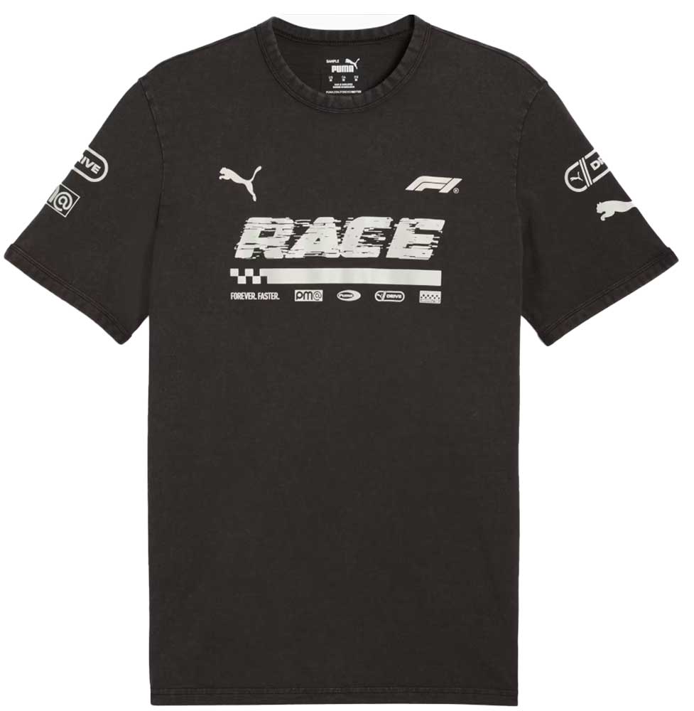 Puma x F1 Graphic Ringer Tee Black