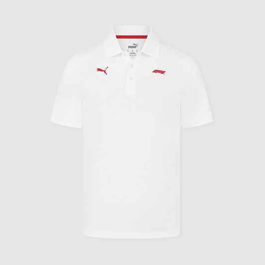 Puma x F1 Logo Polo Shirt White