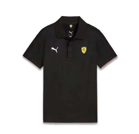 Scuderia Ferrari F1 Kids Shield Polo Shirt Black