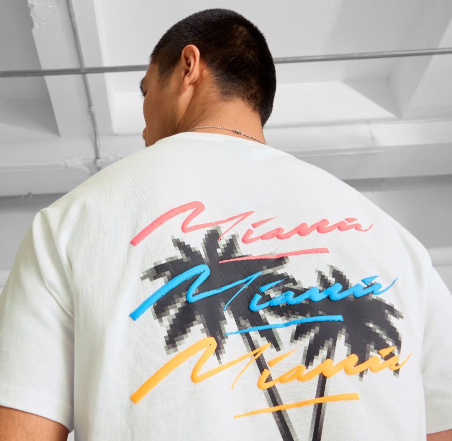 Puma Ferrari Miami GP Graphic Tee White