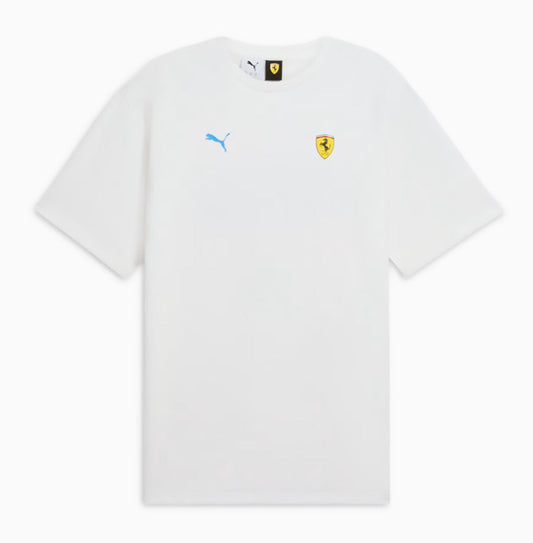 Puma Ferrari Miami GP Graphic Tee White