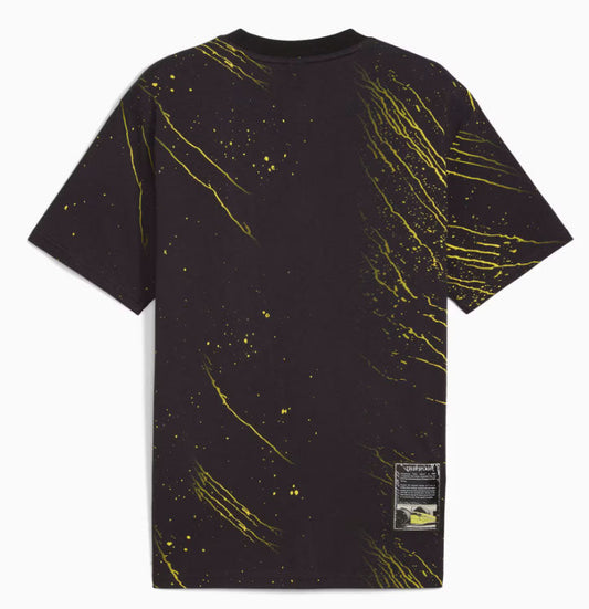 Puma Ferrari Race AOP Shield Tee Black