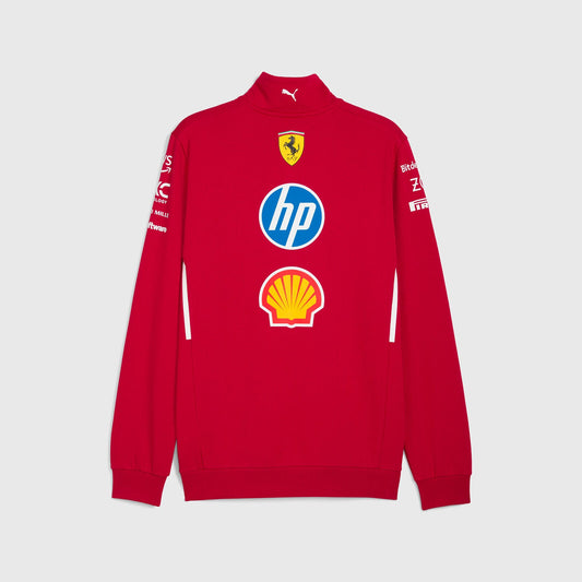 Scuderia Ferrari F1 Replica Team 1/4 Zip Sweatshirt 2025 Red