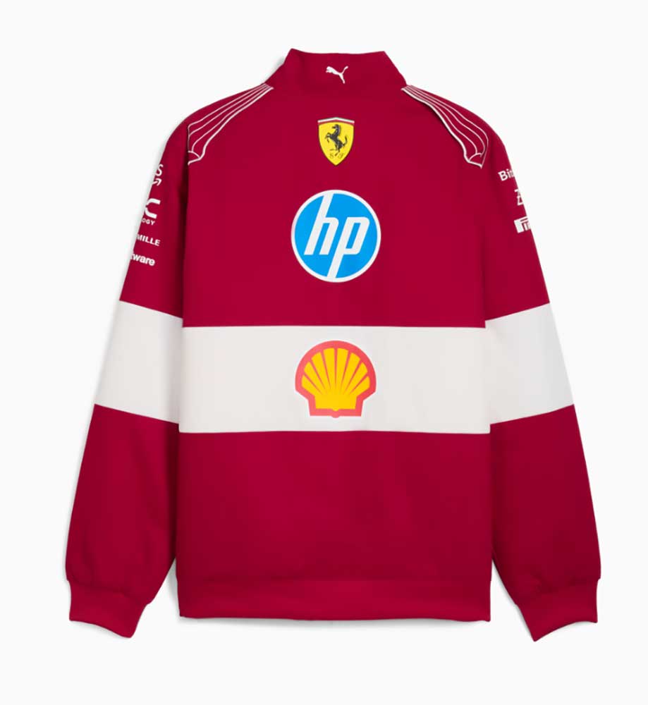 Scuderia Ferrari F1 Vintage Team Jacket 2025 Red