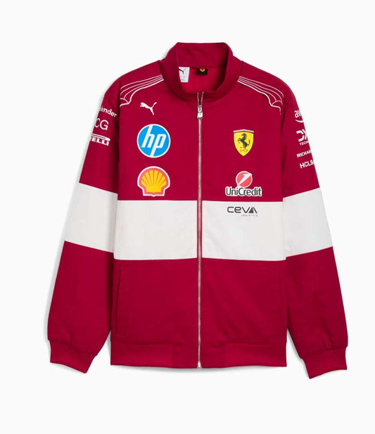 Scuderia Ferrari F1 Vintage Team Jacket 2025 Red