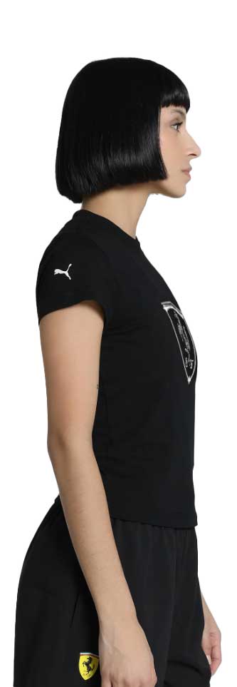Scuderia Ferrari F1 Ladies Babydoll Tee Black