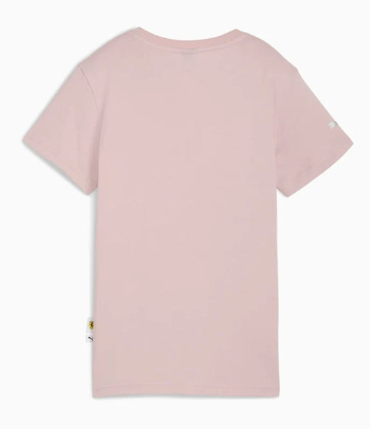Scuderia Ferrari F1 Ladies Tonal Shield Tee Pink
