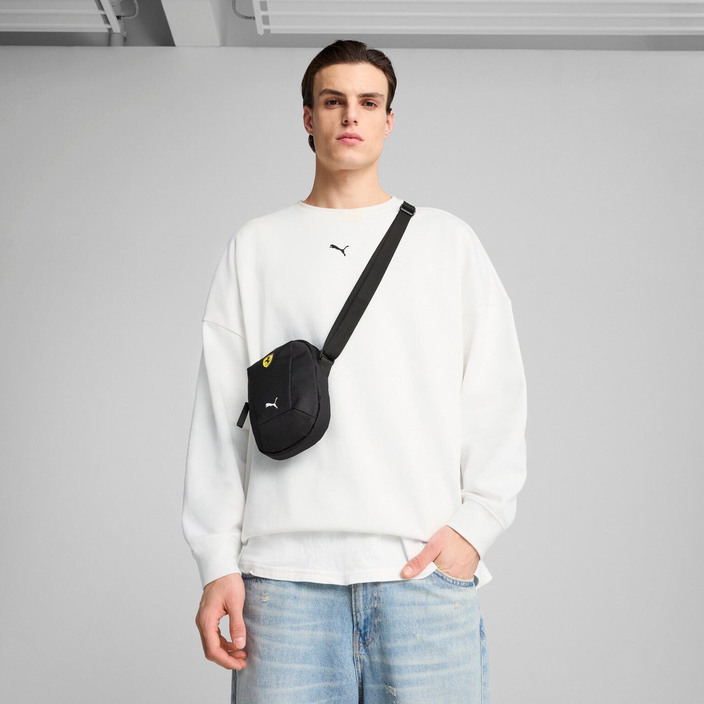 Scuderia Ferrari Race Shoulder Bag Black