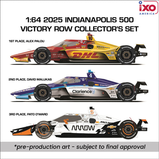 1:64 Indianapolis 500 Podium 3-Car Set 2025