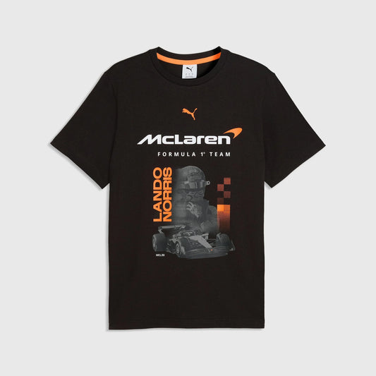 McLaren Racing F1 Lando Norris Car Tee Shirt Black