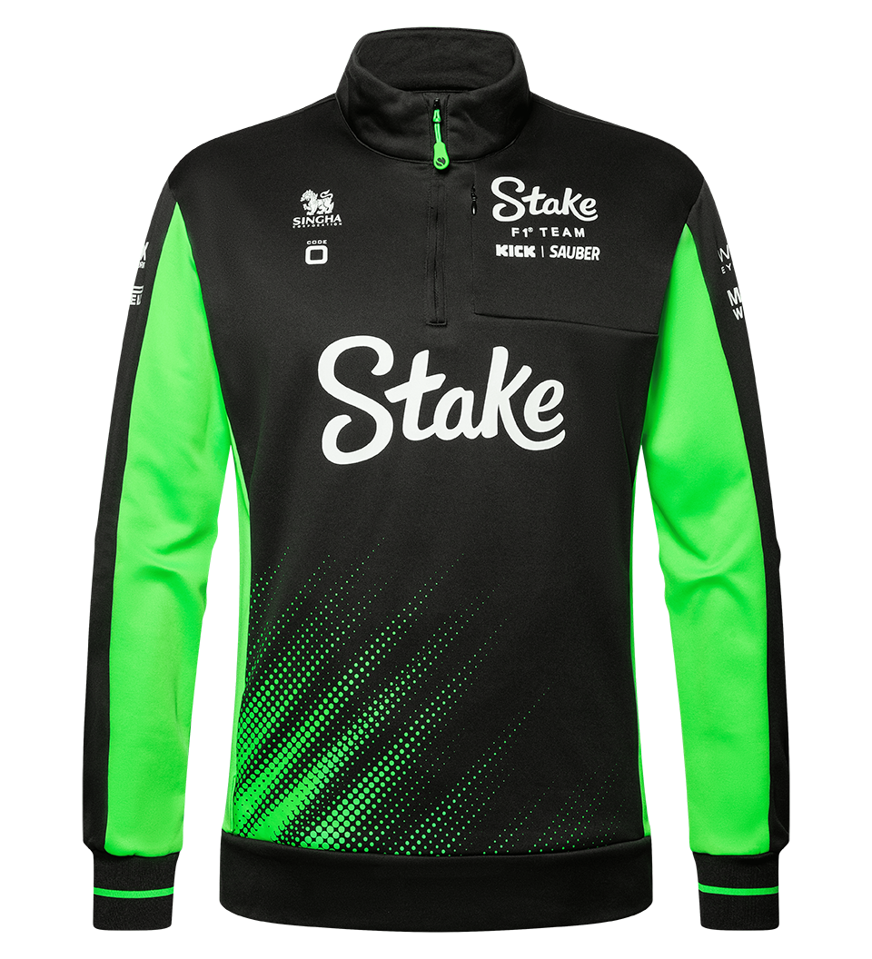 Stake F1 Kick Sauber Team Zip Sweatshirt Black