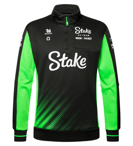 Stake F1 Kick Sauber Team Zip Sweatshirt Black