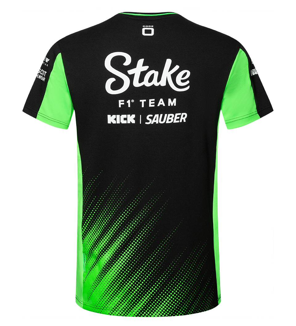 Stake F1 Kick Sauber Team Tee Shirt 2025 Black