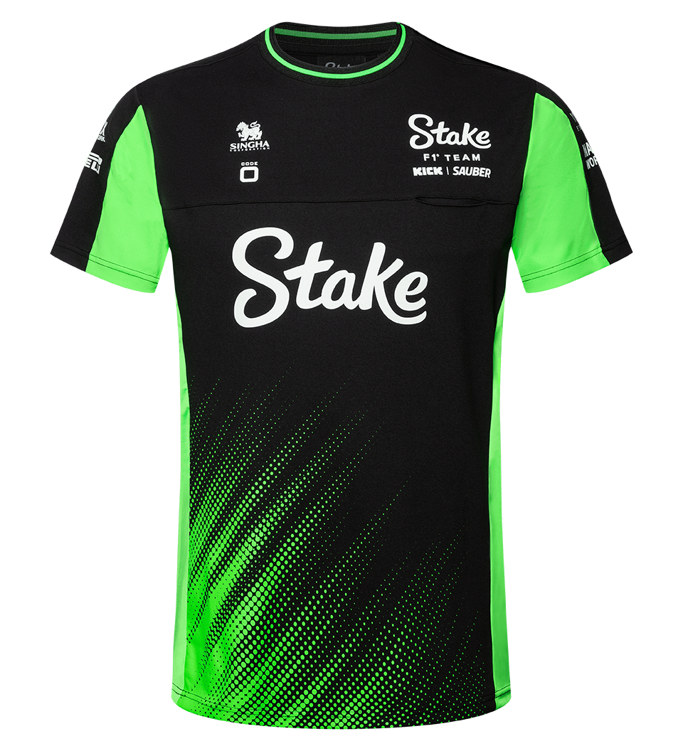 Stake F1 Kick Sauber Team Tee Shirt 2025 Black