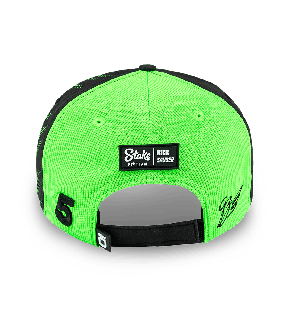 Stake F1 Kick Sauber Gabriel Bortoleto Driver Hat Black