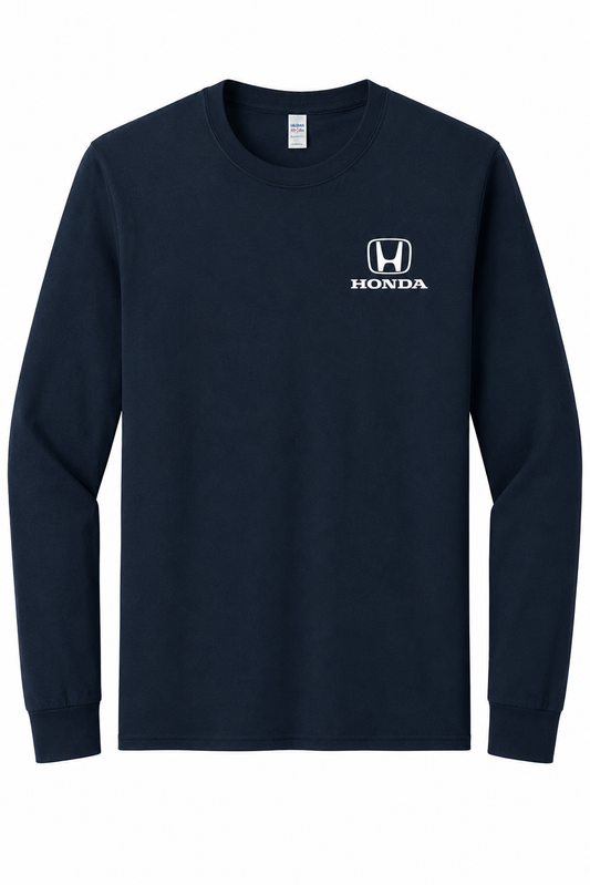 Honda Racing Logo Long Sleeve Tee Black