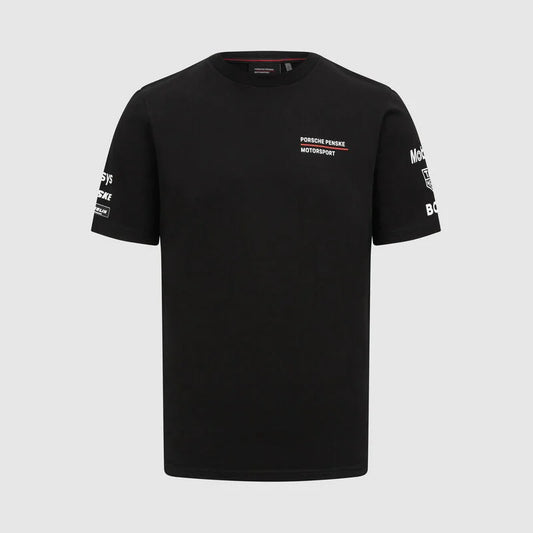 Porsche Motorsport Penske Team Tee Shirt Black