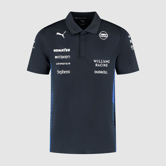 Williams Racing F1 Team Polo Shirt 2025 Navy