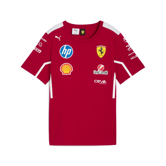 Scuderia Ferrari F1 Replica Team Tee 2025 Red